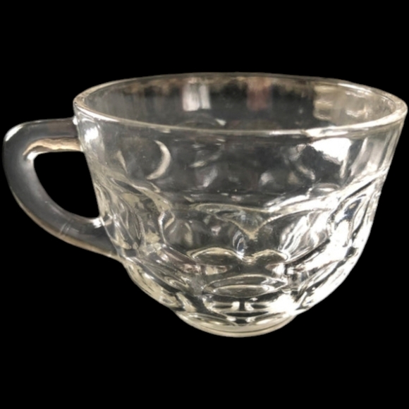 *EUC Federal Glass Yorktown Vintage Snack Set Set of 4 Plates 4 Cups w/ Orig Box - Picture 4 of 12